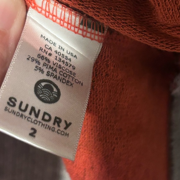 Sundry Cozy Shine Sweatshirt Lightweight. Size 2 (medium) - Picture 3 of 4